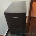 Black 2 Drawer Vertical File Cabinet, Locking